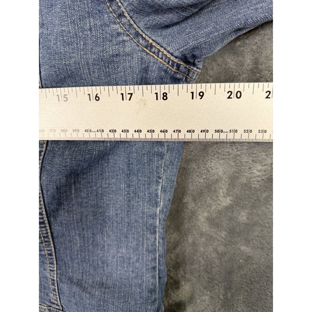 Code Bleu Womens Medium Denim Jacket Button-Up Fr… - image 7